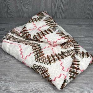 Linen / yarn woven thin blanket / table cloth / throw blanket / rug decoration